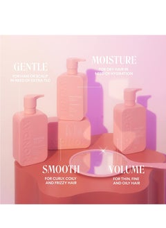 MONDAY Moisture Shampoo + Conditioner Set (2 Pack) 354ml Each Dr, Coarse Stressed Coily & Curly Hair  - Image 5