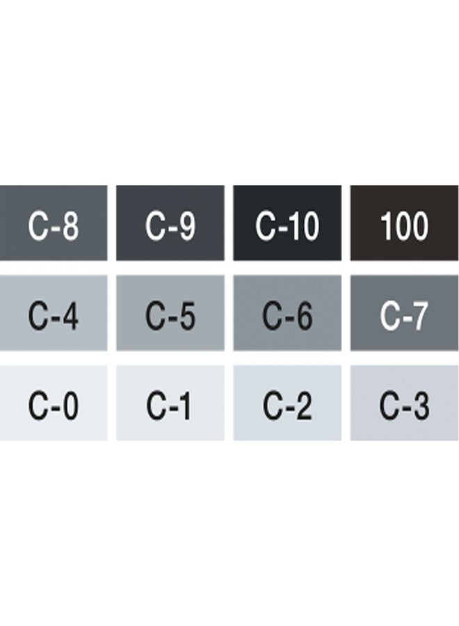 كوبيك مجموعة أقلام كوبيك كول جراي، 12 قطعة - Image 4