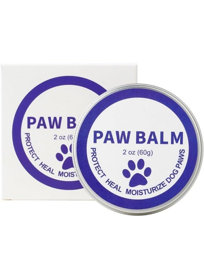 Mumoo Bear Mumoo Bear 2 oz (60g) Natural Dog Paw Balm - Organic Lickable Moisturizing Cream for Paws, Snout & Elbows | Heals Dry, Cracked Skin | Vitamin E & Food-Grade Ingredients | 2.12 oz  - Image 1