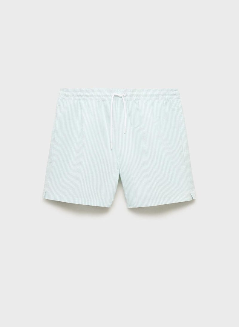 Mango Man Seersucker Swimming Trunks  - Image 5