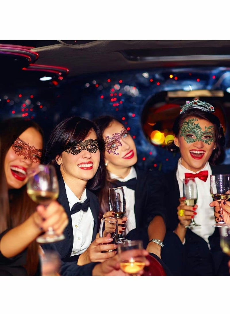 SYOSI Masquerade Masks Bulk Lace Mask, 20 Pieces Women Venetian Mask for Party Ball - Image 5