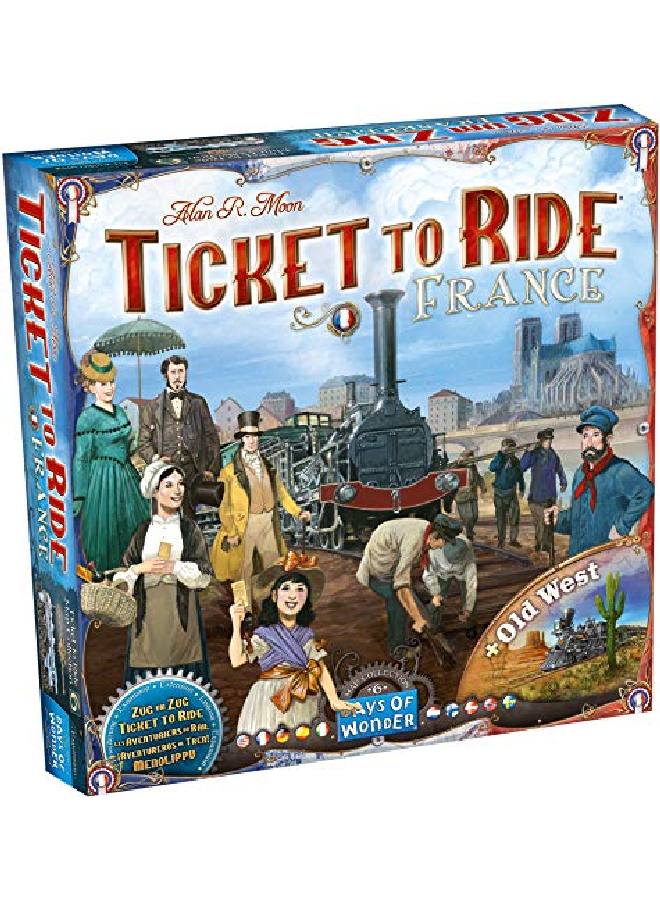 Days of Wonder France Board Game Expansion Family Board Game Board Game For Adults And Family Train Game Ages 8+ For 2 To 5 Players Average Playtime 3060 Minutes Made By Days Of Wonder - Image 1