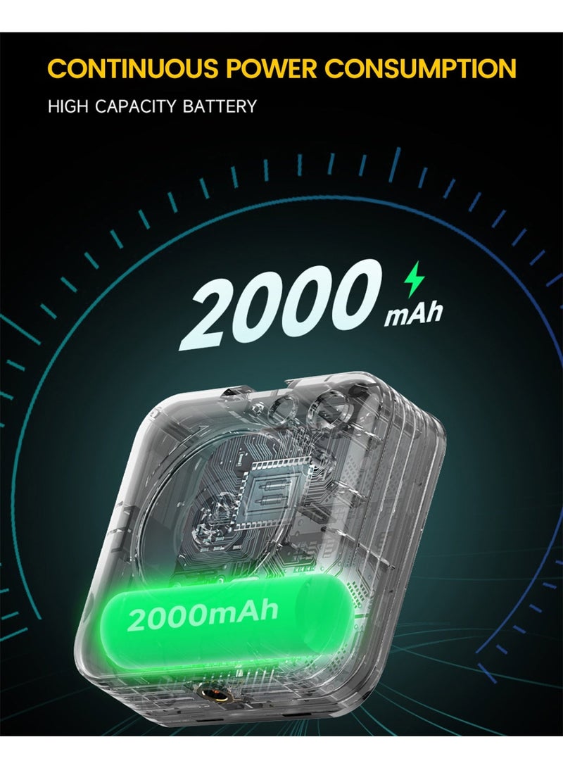 فايلور إضاءة سيلفي بـ 80 حبة LED، إضاءة فيديو للهاتف قابلة للتعتيم ببطارية 2000 مللي أمبير، قابلة للتثبيت للكاميرا وعصا السيلفي والحامل ثلاثي القوائم - Image 5