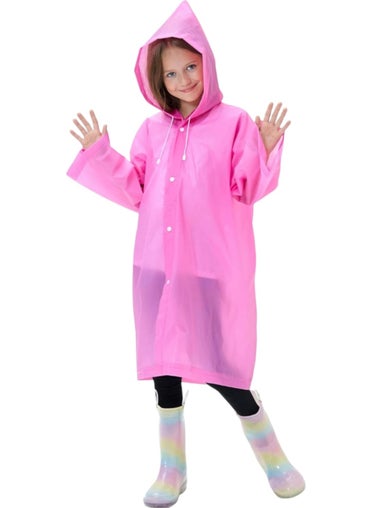 Tezzgelsin Children's Windproof Hooded Raincoat Eva Raincoat  - Image 2