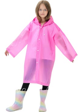 Tezzgelsin Children's Windproof Hooded Raincoat Eva Raincoat  - Image 3