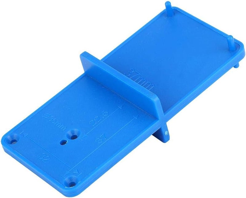 klarako Lightweight Hinge Hole Drilling Guide, Hinge Hole Opener, Durable Blue for Drawer - Image 3