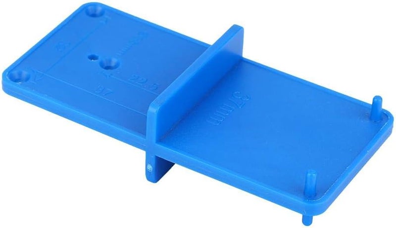klarako Lightweight Hinge Hole Drilling Guide, Hinge Hole Opener, Durable Blue for Drawer - Image 2