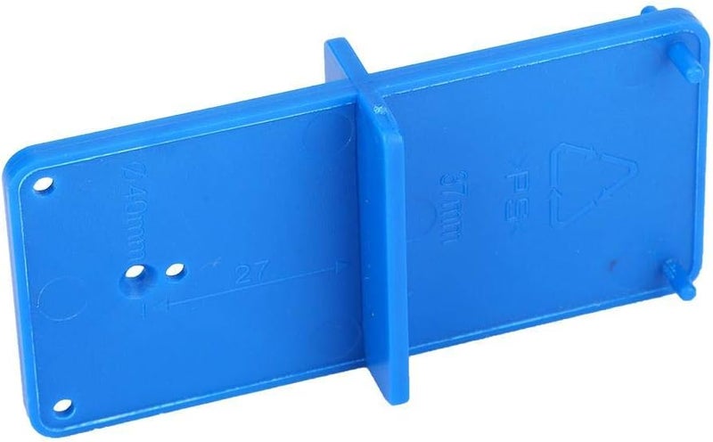 klarako Lightweight Hinge Hole Drilling Guide, Hinge Hole Opener, Durable Blue for Drawer - Image 4