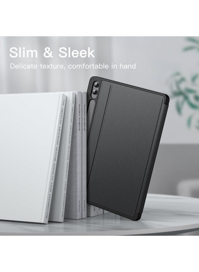 JETech Case for Samsung Galaxy Tab S9 FE+ / S9 FE Plus 12.4-Inch with S Pen Holder, Slim Folio Stand Protective Tablet Cover, Multi-Angle Viewing (Black) - Image 3