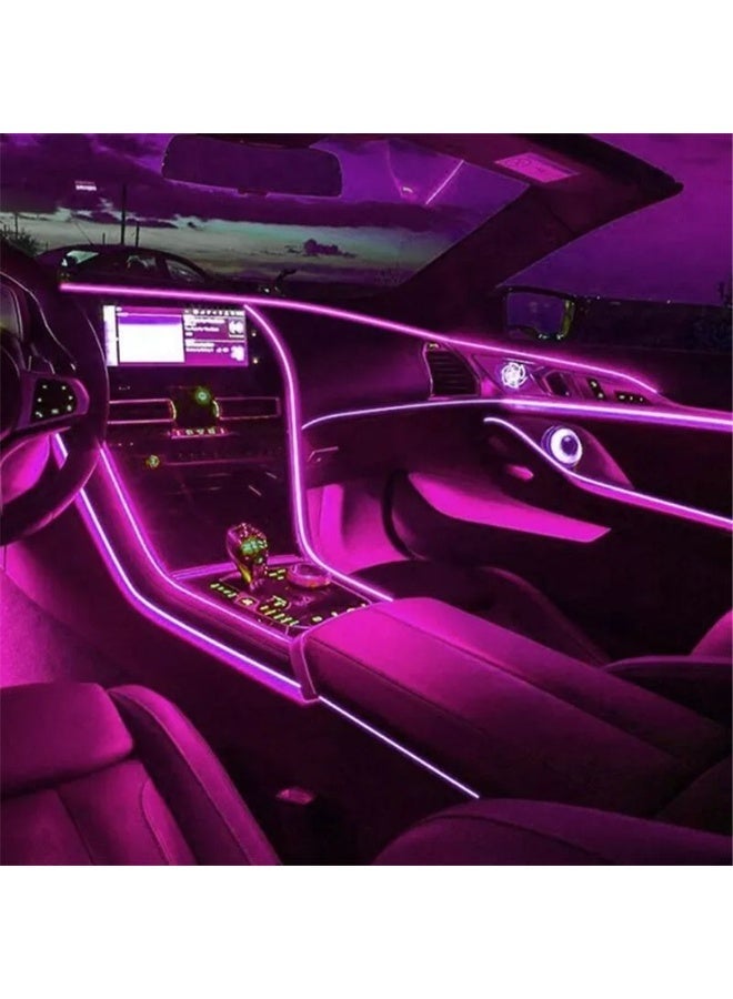 Led Car Interior LED Light Strip Car Interior Lights Car Interior Lighting Kit Smart Control Via App And Remote Music Synchronization Flexible Fiber Optic Trimmable Easy Installation For Dashboard Doors And Floor - Image 1