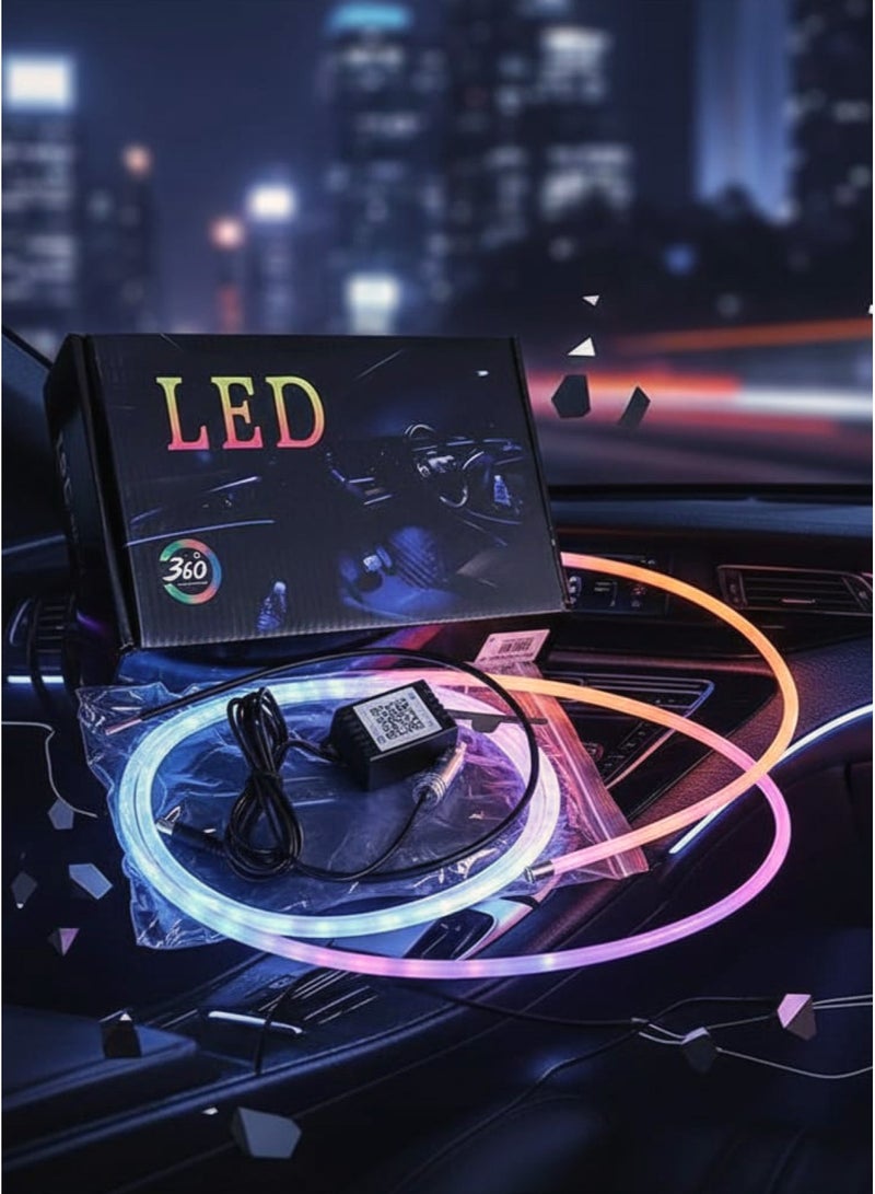 Led Car Interior LED Light Strip Car Interior Lights Car Interior Lighting Kit Smart Control Via App And Remote Music Synchronization Flexible Fiber Optic Trimmable Easy Installation For Dashboard Doors And Floor - Image 3