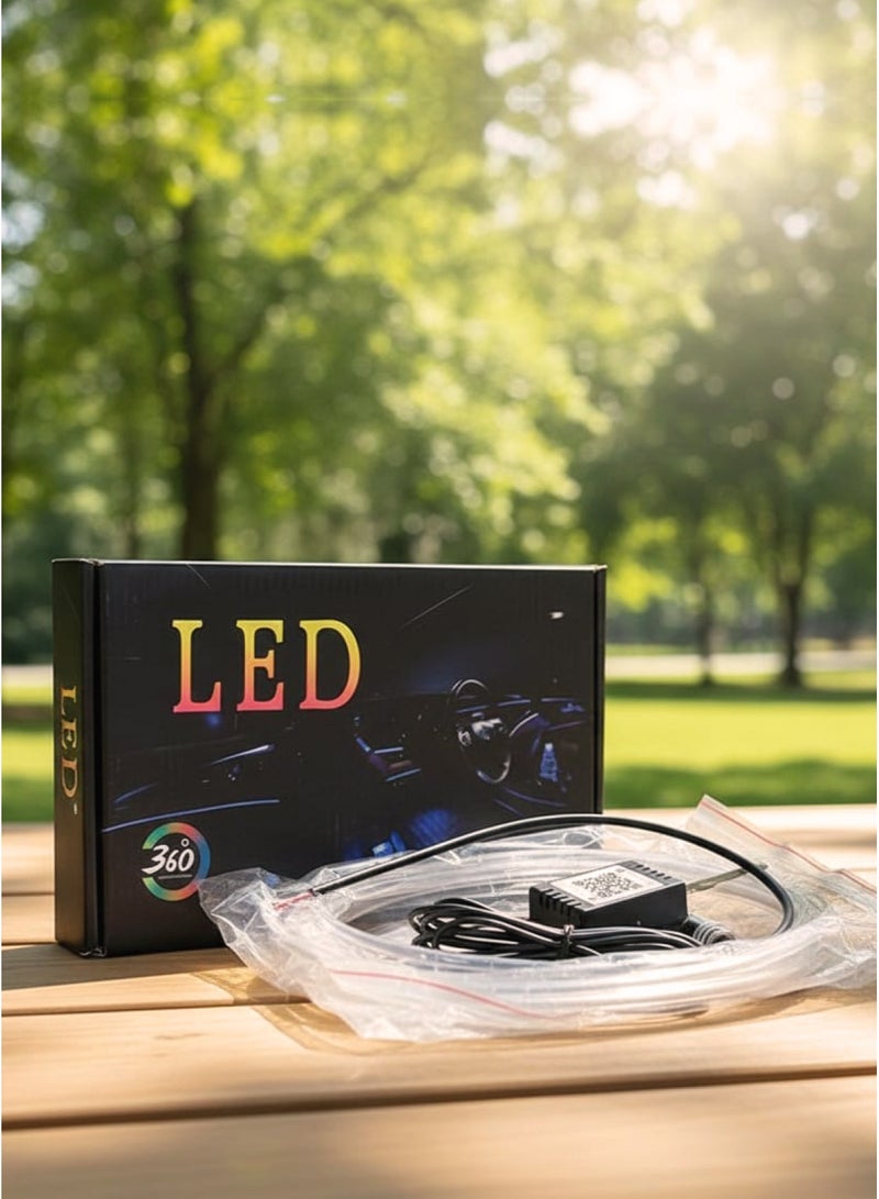 Led Car Interior LED Light Strip Car Interior Lights Car Interior Lighting Kit Smart Control Via App And Remote Music Synchronization Flexible Fiber Optic Trimmable Easy Installation For Dashboard Doors And Floor - Image 4