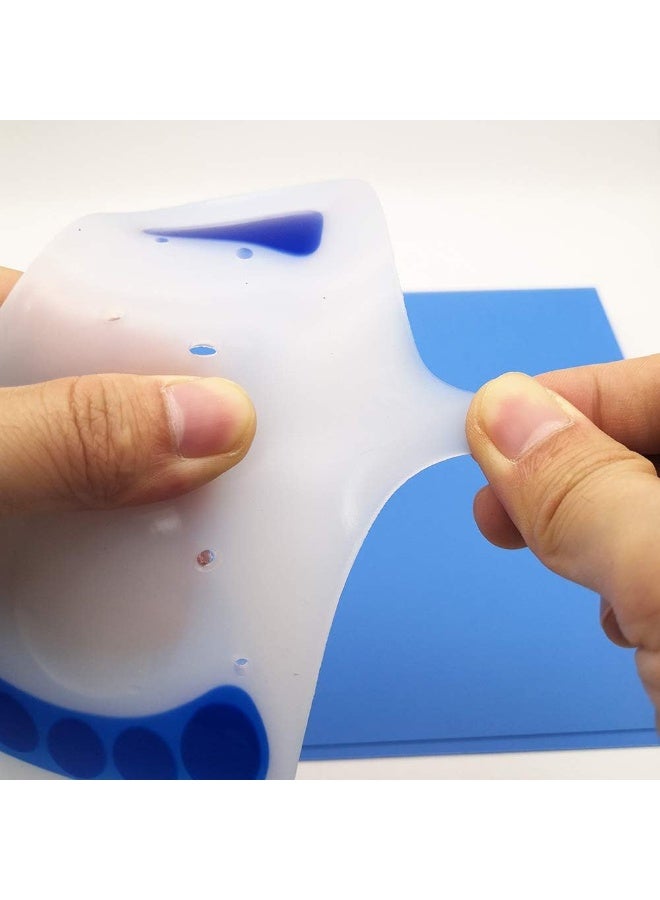 easy care Silicone insole metatarsal pad, arch support insole - effectively relieves foot pain, plantar fasciitis, and muscle fatigue, white and blue - Image 5