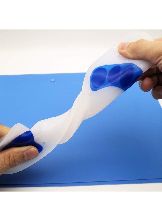 easy care Silicone insole metatarsal pad, arch support insole - effectively relieves foot pain, plantar fasciitis, and muscle fatigue, white and blue - Image 3