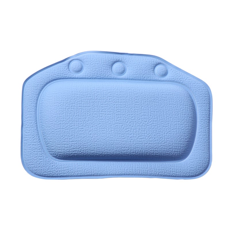 2pcs PVC Bath Pillow with Cups Spa Headrest Burlap for Bathtub Bathroom (Dark ) - Image 2