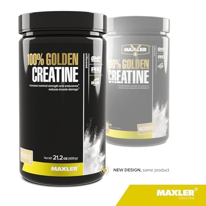 Maxler 100% Golden Creatine - Micronized Creatine Monohydrate Powder - Muscle Building Supplements - Pre/Post Workout Vegan Supplement - Gluten Free Unflavored Creatine Powder - 600 g - Image 2