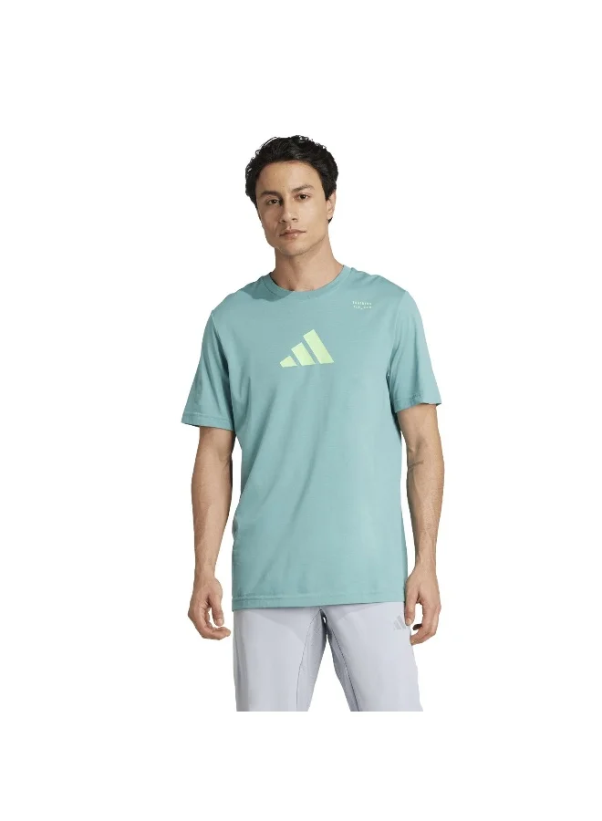 adidas Adidas M Tr Cat G T Green Graphic Tee (Short Sleeve) T-Shirts For Men