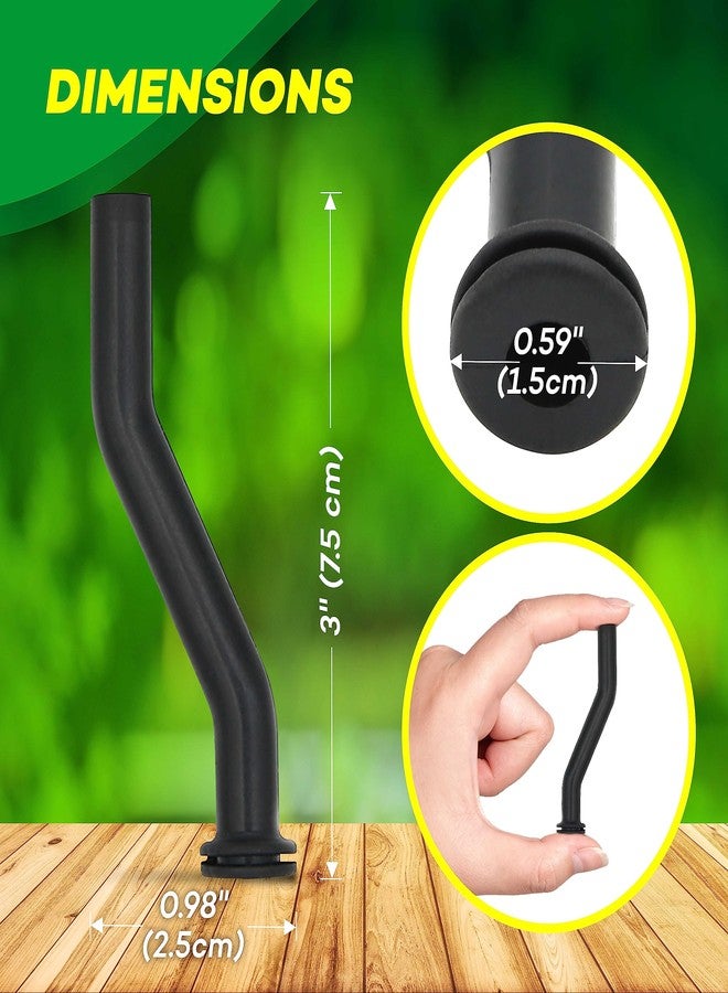 Calvana (2-Pack) Exact Replacement Briggs and Stratton 596163 Vacuum Hose - 3.25 Inches Black Rubber Vacuum Hose - Fits Most 401577, 405577, and 406777 Series Small Gasoline Engines - Image 2