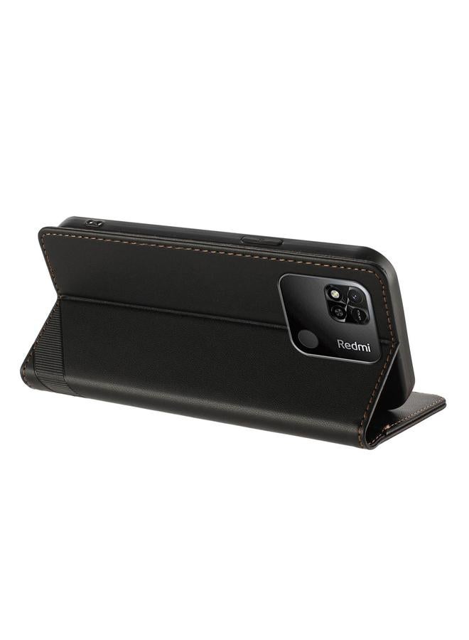 S-TOP Case For Redmi 10A / 9C Embossed Multi-functional Wallet Retro Leather Phone Case - Image 3