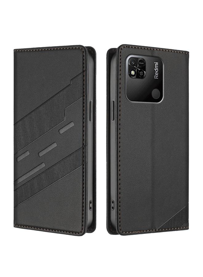 S-TOP Case For Redmi 10A / 9C Embossed Multi-functional Wallet Retro Leather Phone Case - Image 2