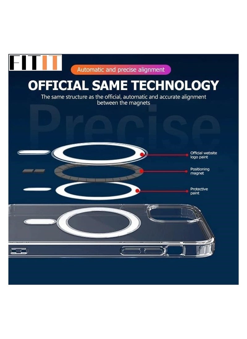 FITIT جراب FITIT CLEAR المغناطيسي Magsafe مقاس 6.1 بوصة لهاتف IPHONE 13 Pro  - Image 4