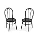 Cutemini 2Pcs Miniature Bistro Chair 112 Scale Furniture Miniature Metal Chairs Dollhouse Soldier Accessories Model Artificial Home Iron Dinning Chair Fairy Garden Building Scene Ornaments Black - Image 2