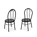 Cutemini 2Pcs Miniature Bistro Chair 112 Scale Furniture Miniature Metal Chairs Dollhouse Soldier Accessories Model Artificial Home Iron Dinning Chair Fairy Garden Building Scene Ornaments Black - Image 4