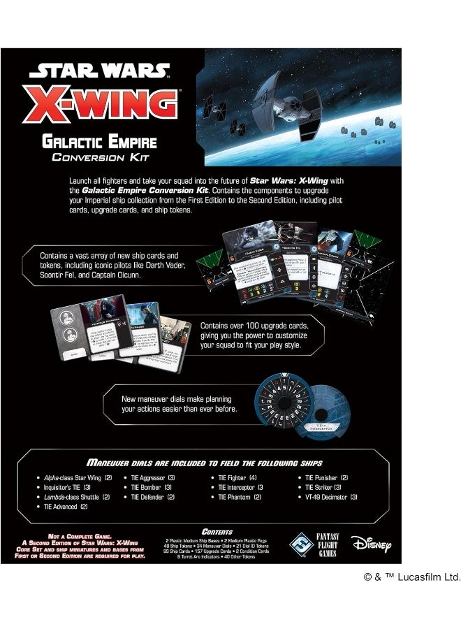 Atomic Mass Games Star Wars: X-Wing (2Nd Ed.) - Conversion Kit - Galactic Empire - Image 1