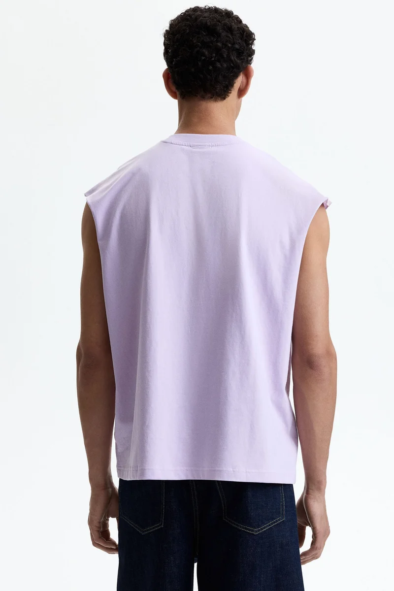 H&M  Relaxed Fit Cotton vest top for Men | Best Price UAE