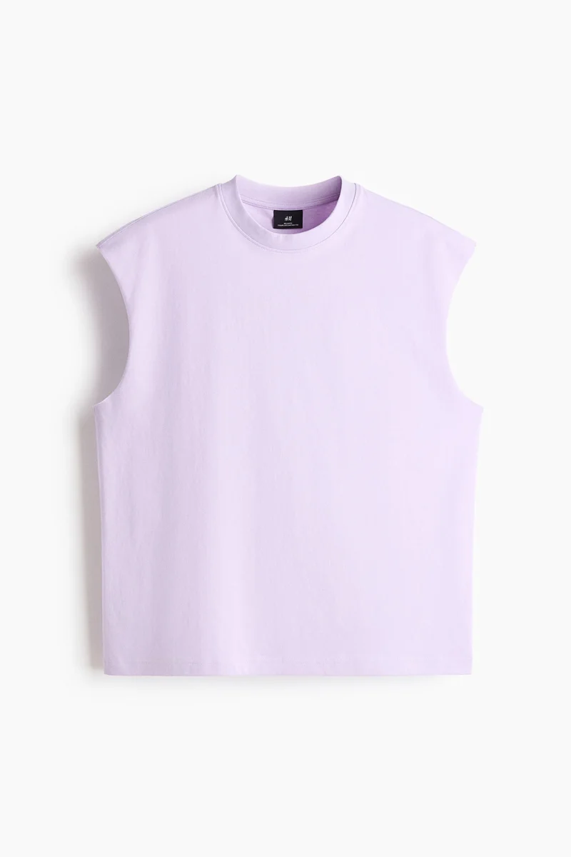 H&M  Relaxed Fit Cotton vest top for Men | Best Price UAE