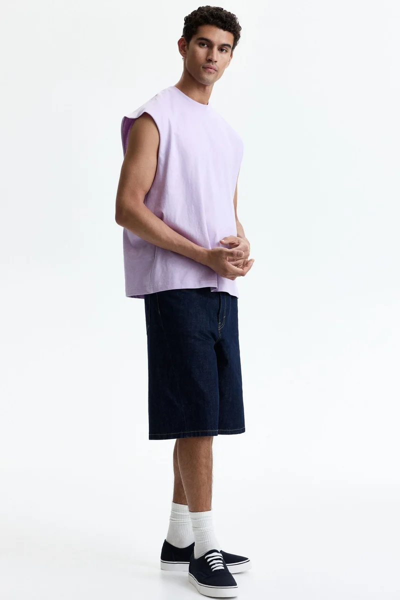 H&M  Relaxed Fit Cotton vest top for Men | Best Price UAE