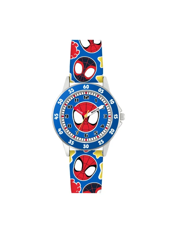 Disney Spidey Amazing Friends Printed Silicone Strap Time Teacher Watch - SPF9003