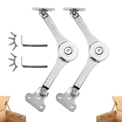 APFFSY Toy Box Hinges Soft Close - Lid Support Heavy Duty Chest Soft Close Hinges for Wooden Box, Support 50lb/2pcs (APFFSY) - Image 1