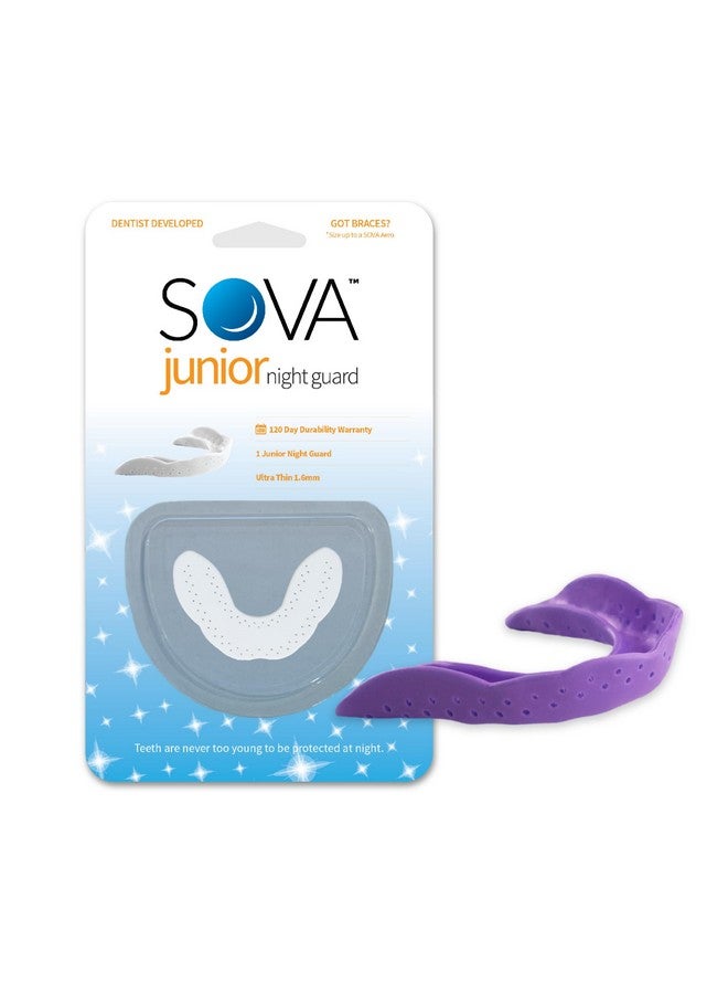 SOVA Junior Night Guard, Purple Punch - 1.6mm Thin - Custom-Molded Fit - Protects Against Nighttime Teeth Grinding & Clenching - FSA/HSA Eligible - Odor & Taste Free - Remoldable Up to 20 Times - Image 1