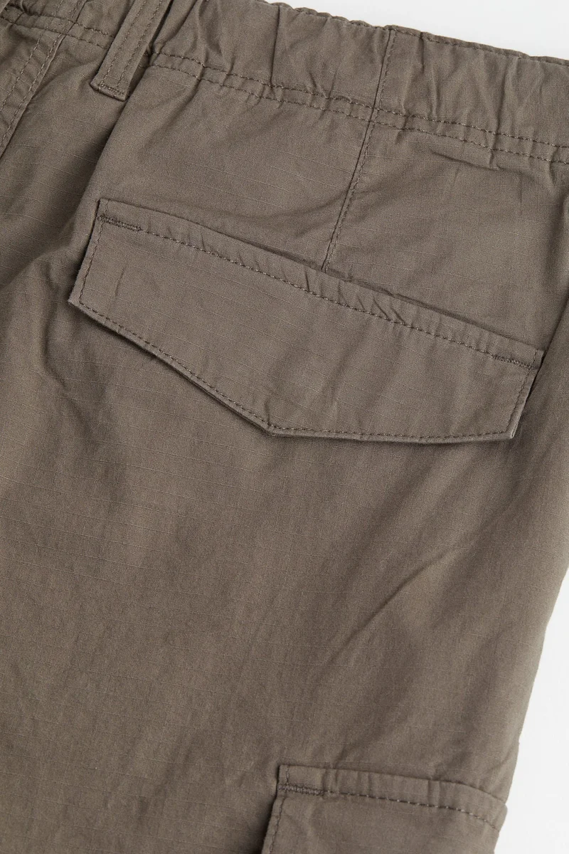 H&M Regular Fit Ripstop Cargo Trousers