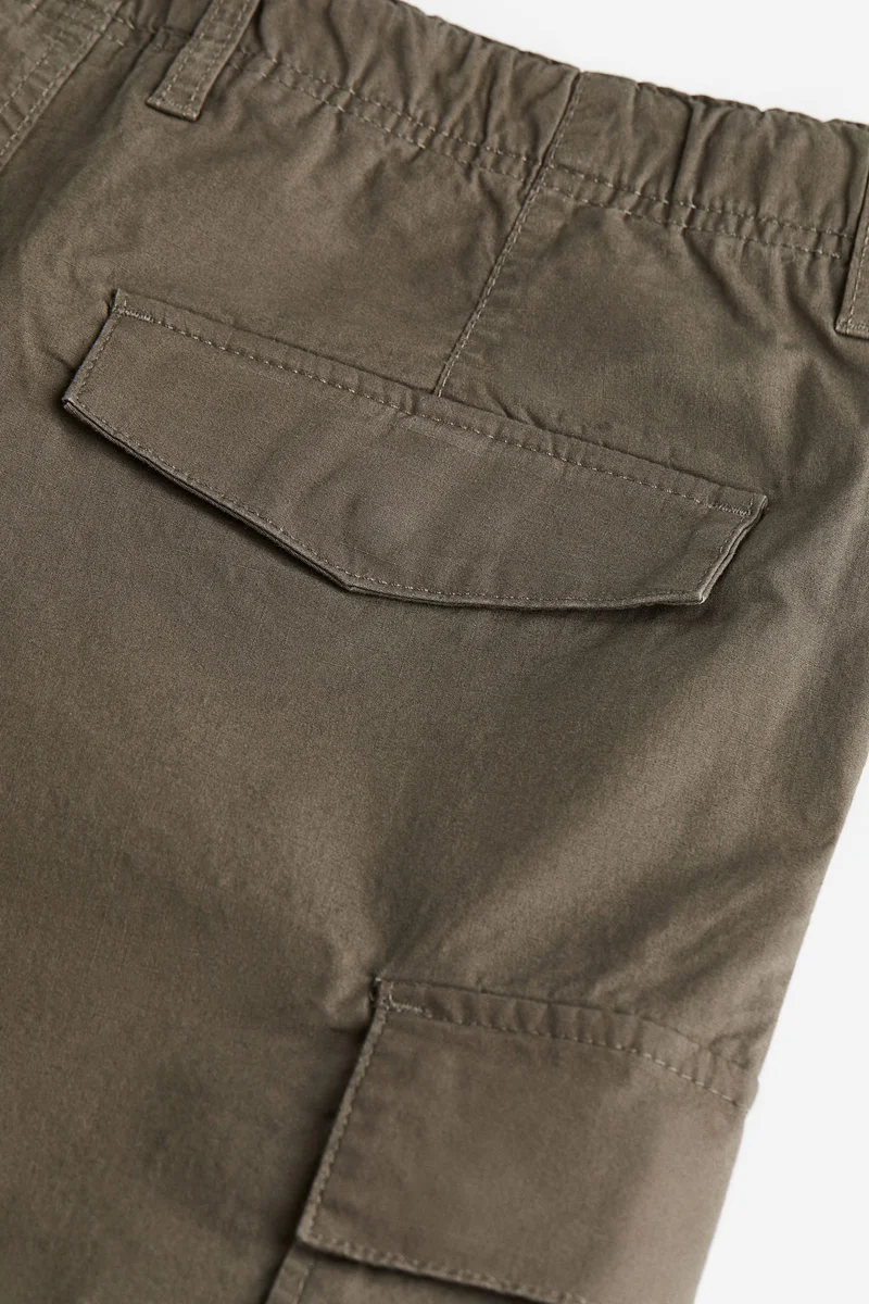 H&M Regular Fit Ripstop Cargo Trousers