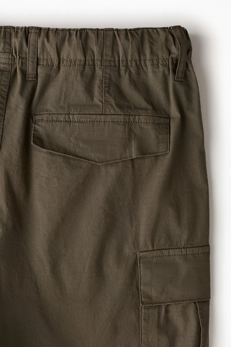 H&M Regular Fit Ripstop Cargo Trousers