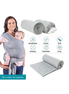 Baby Wrap Carrier Nursing Cover Blanket for Newborn and Infant Gray - pzsku/Z59F4497AD7628B6D782FZ/45/_/1699496023/b3cd4364-a5cb-411d-8fb8-f6b88cd57735