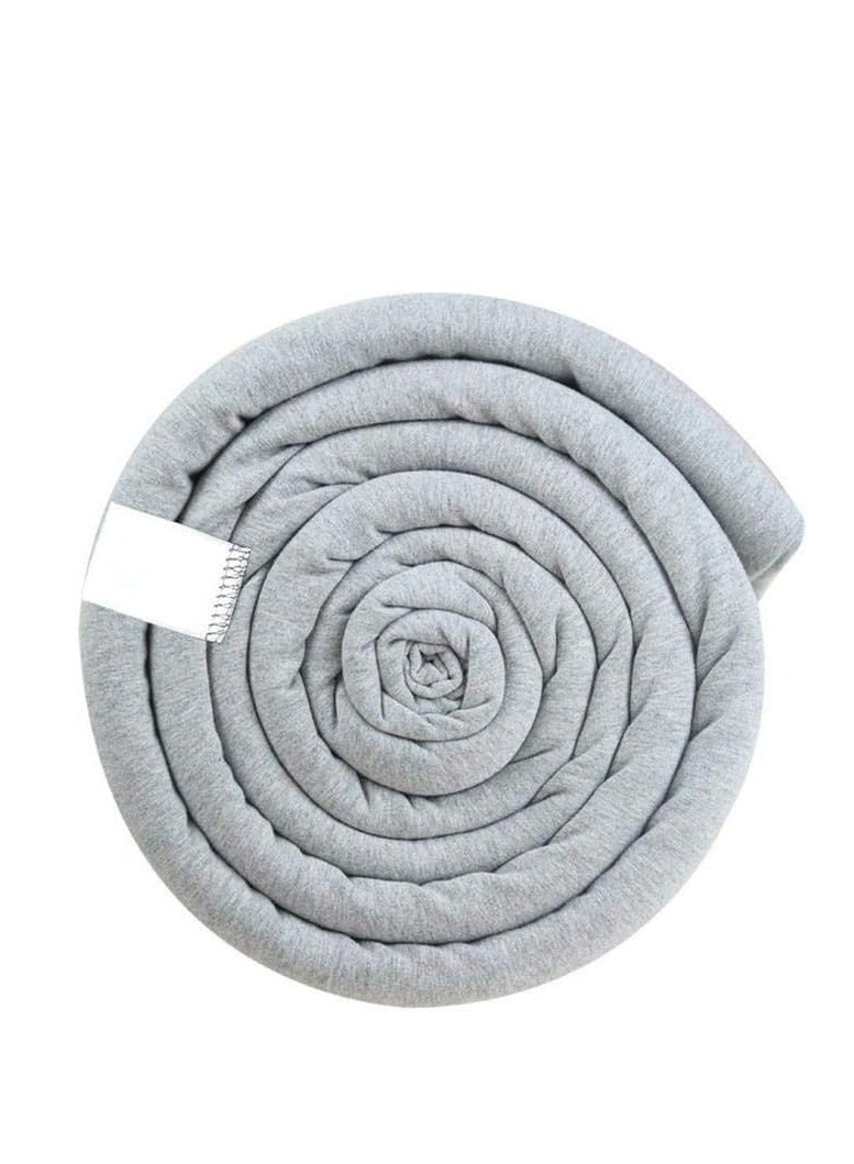 شيلة أطفال النقل ذات غطاء، تستخدم كبطانية للتمريض للأطفال حديثي الولادة والرضع. لونها رمادي. - Image 3