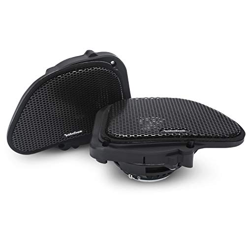 Rockford Fosgate TMS6RG Power 6.5" Full Range Fairing Speaker Replacements/Upgrade (Pair) for Harley-Davidson Road Glide – Black (1998-2013) - Image 1