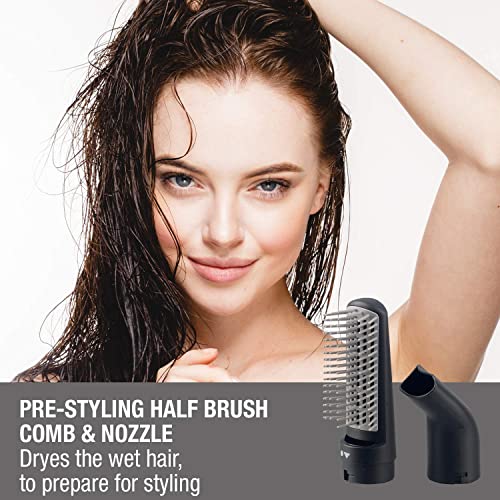 Havells 1000 Watts Air Care Volumizer Hair Dryer | Pre-Styling Half Brush, Stylish Curlers, Smoothening Roller Brush | Suitable For All Hair Types | Black | Hc4085 - Image 4