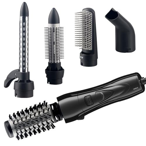 Havells 1000 Watts Air Care Volumizer Hair Dryer | Pre-Styling Half Brush, Stylish Curlers, Smoothening Roller Brush | Suitable For All Hair Types | Black | Hc4085 - Image 1