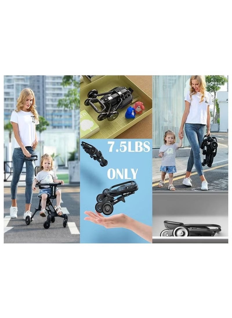 Beauenty Pocket Stroller for Travel Stroller for Airplane- Portable Compact Airport Stroller - Small Stroller for Toddler Travel - All Terrain Stroller for Toddler Stroller  - Image 4