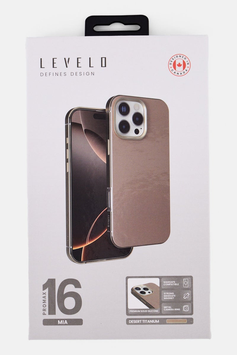 LEVELO iPhone 16 Pro Max Magsafe Compatible Silicone Case, Dusty Pink - Image 2
