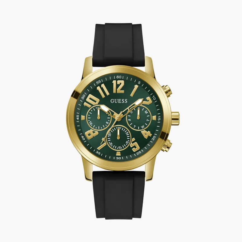 جس Gw0708G2 Guess Men's Black Chronograph Watch