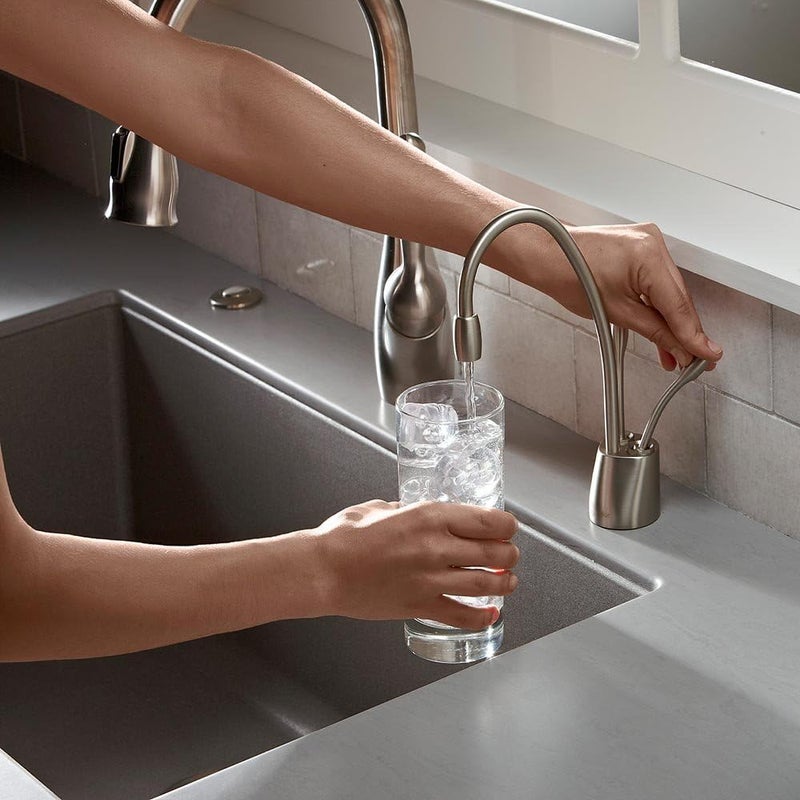 insinkerator InSinkErator Contemporary Instant Hot and Cold Water Dispenser Faucet Satin Nickel FHC1100SN  - Image 3