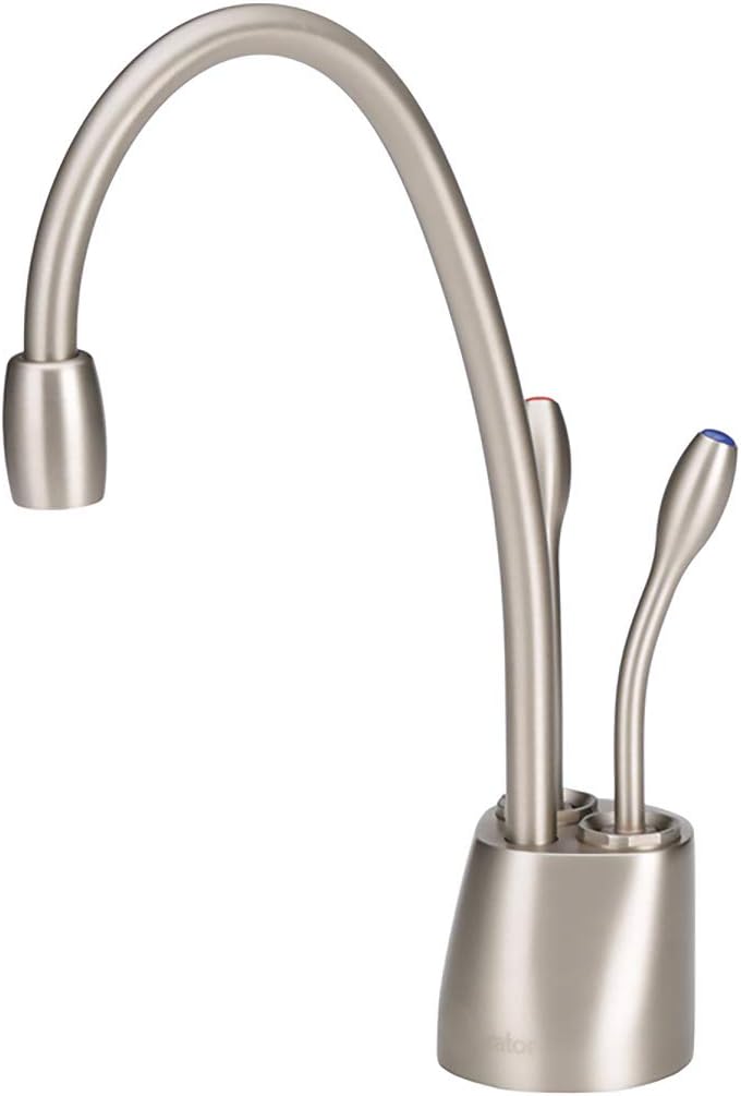 insinkerator InSinkErator Contemporary Instant Hot and Cold Water Dispenser Faucet Satin Nickel FHC1100SN  - Image 1