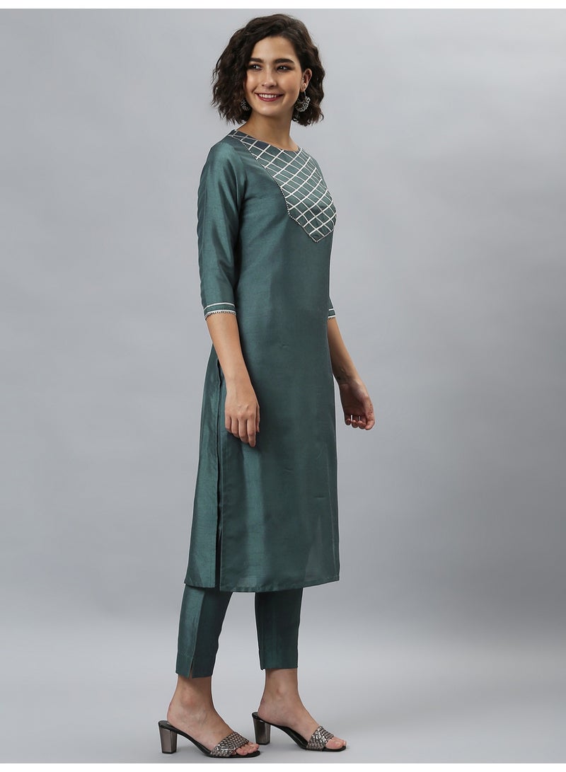 Miss Noor Indian Women Ethnic Martini Kurta And Pant Set - Image 5