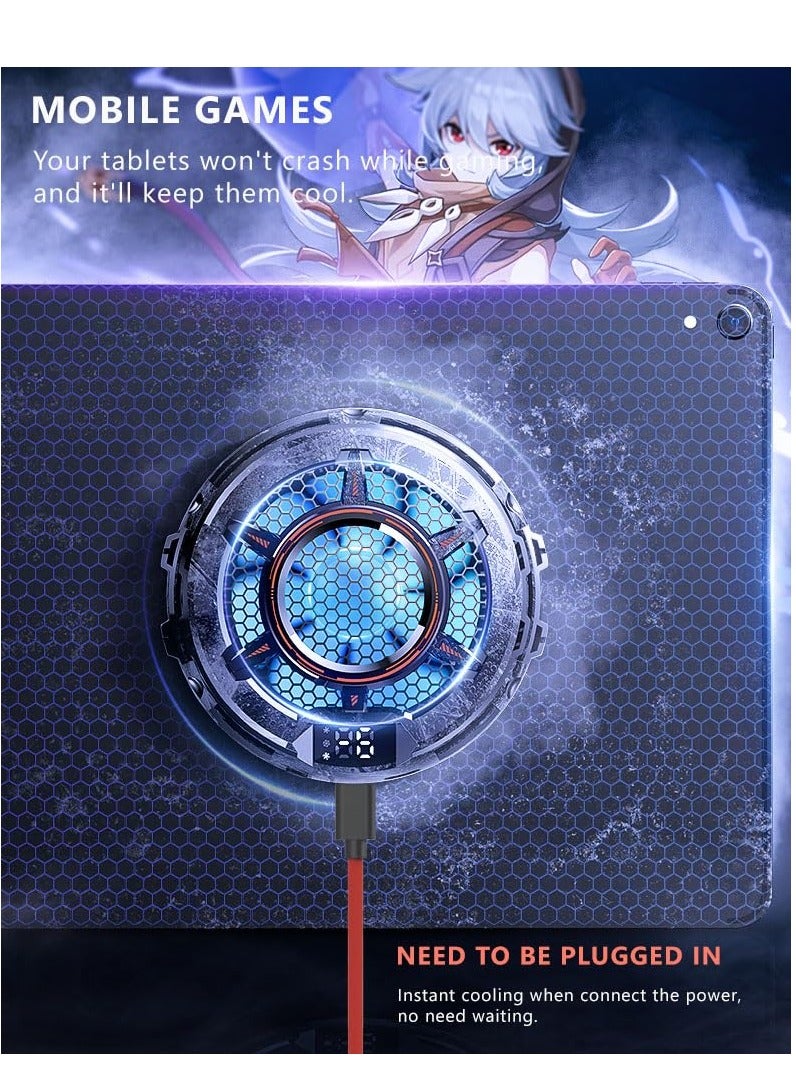 SYOSI Tablet Cooler iPad Cooler with Temperature Display TEC Semiconductor Radiator and 3 Gear Cooling Adjustment Compatible Magsafe Magnetic Tablet Cooler  for iPad Surface Pro Samsung Tab Steam Deck - Image 5