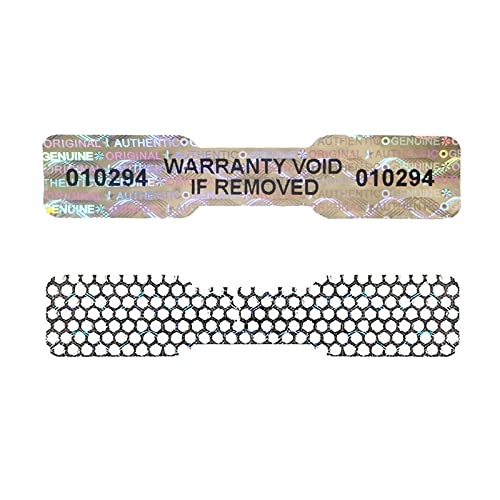 580 Pcs Bone Silver Hologram Sticker Holographic Tamper Evident Label High Security Warranty Seal Sticker with Serial Numbers04 Inch X 2 InchGQYHLABO